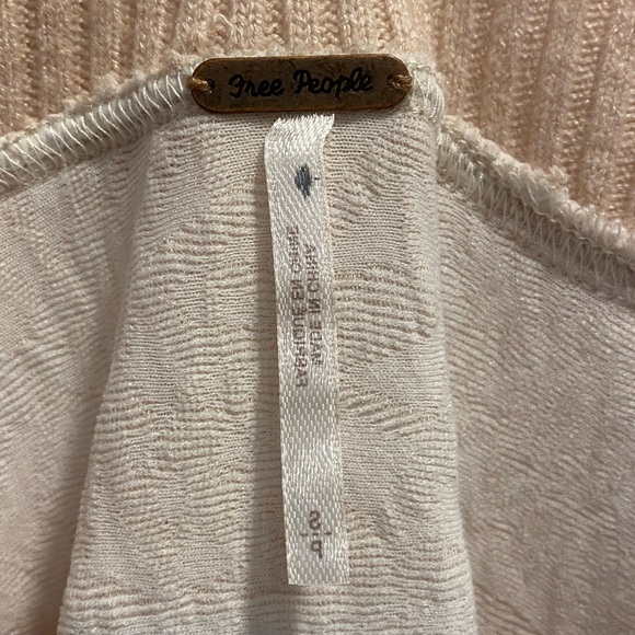 Free People Small Beige Textured Sweater - Picture 7 of 11